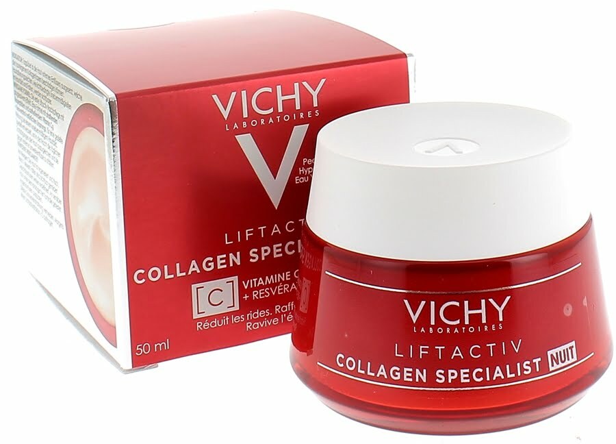 Vichy liftactiv collagen specialist creme de nuit anti rides + vitamine c 50ml
