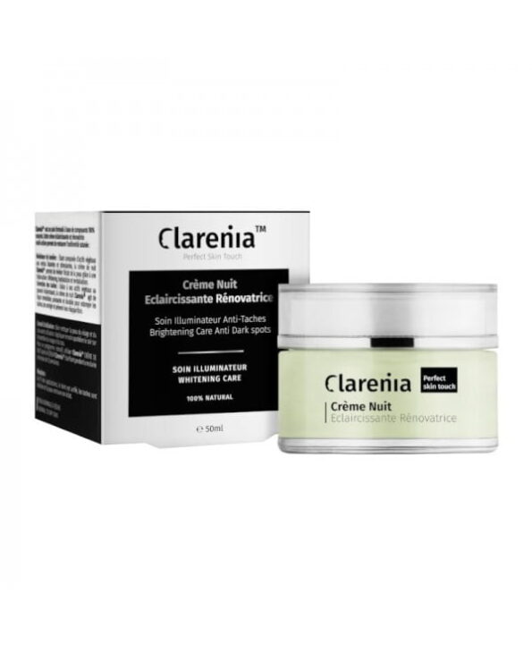 CLARENIA CRÈME DE NUIT ECLAIRCISSANTE & RÉNOVATRICE 50ml pmg