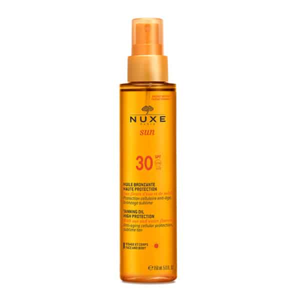 NUXE Sun Huile Bronzante visage et corps SPF30 150ml