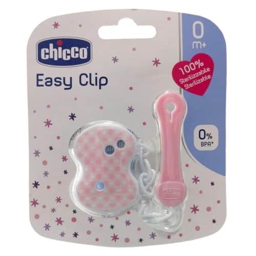CHICCO Attache Sucette Chaine Rose