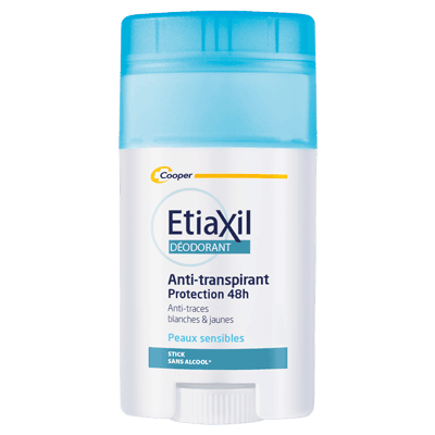 ETIAXIL deodorant anti-transpirant 48h stick anti-traces 40g