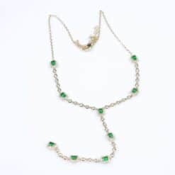 Collier Bracelet Vert SN16145G50 – Élégance et Polyvalence