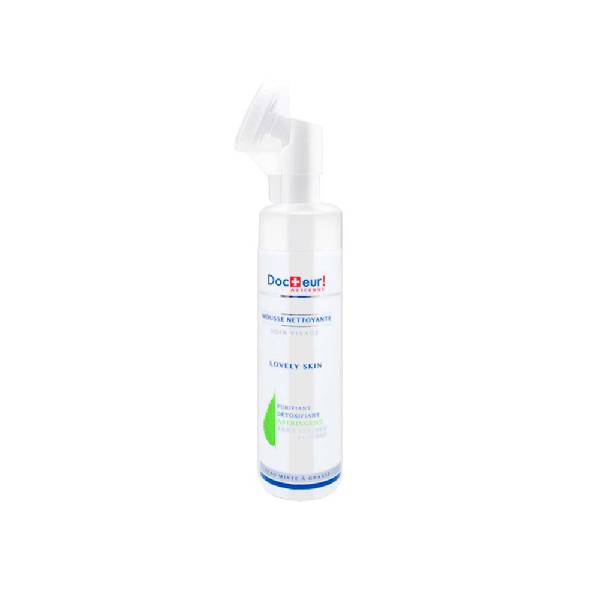 DOCTEUR Mousse nettoyante avec brosse peaux mixte à grasse 200ml