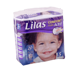 LILAS Confort max actif couche bebe T5 15-25kg