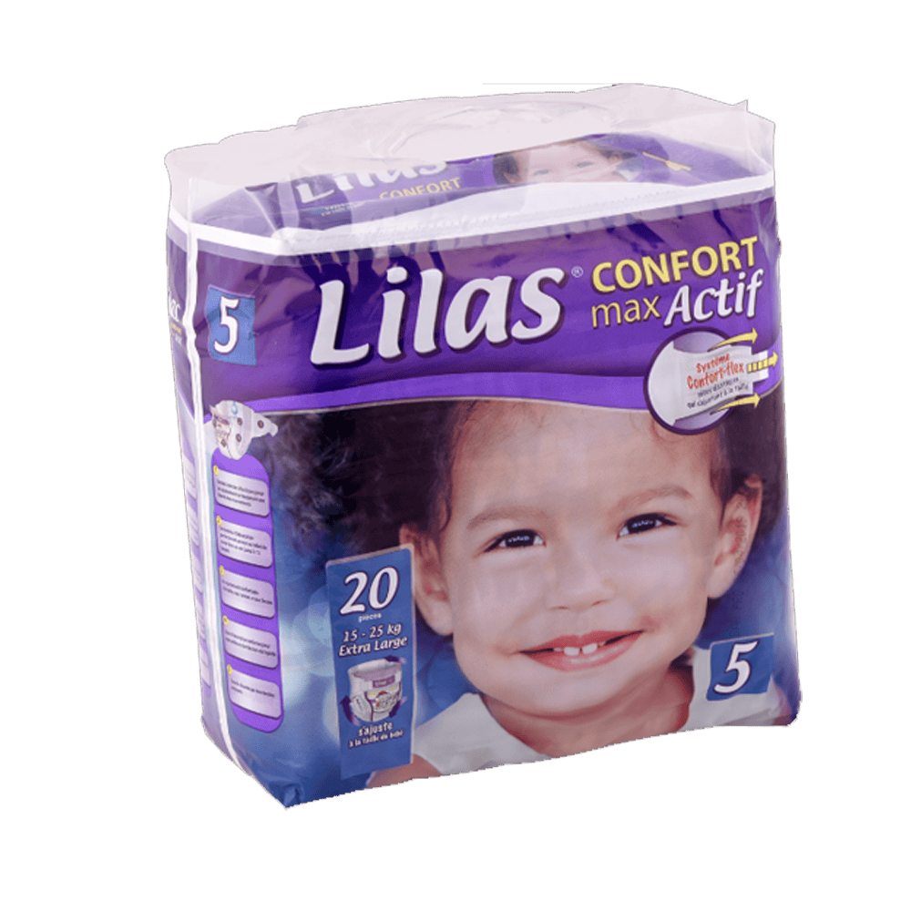 LILAS Confort max actif couche bebe T5 15-25kg