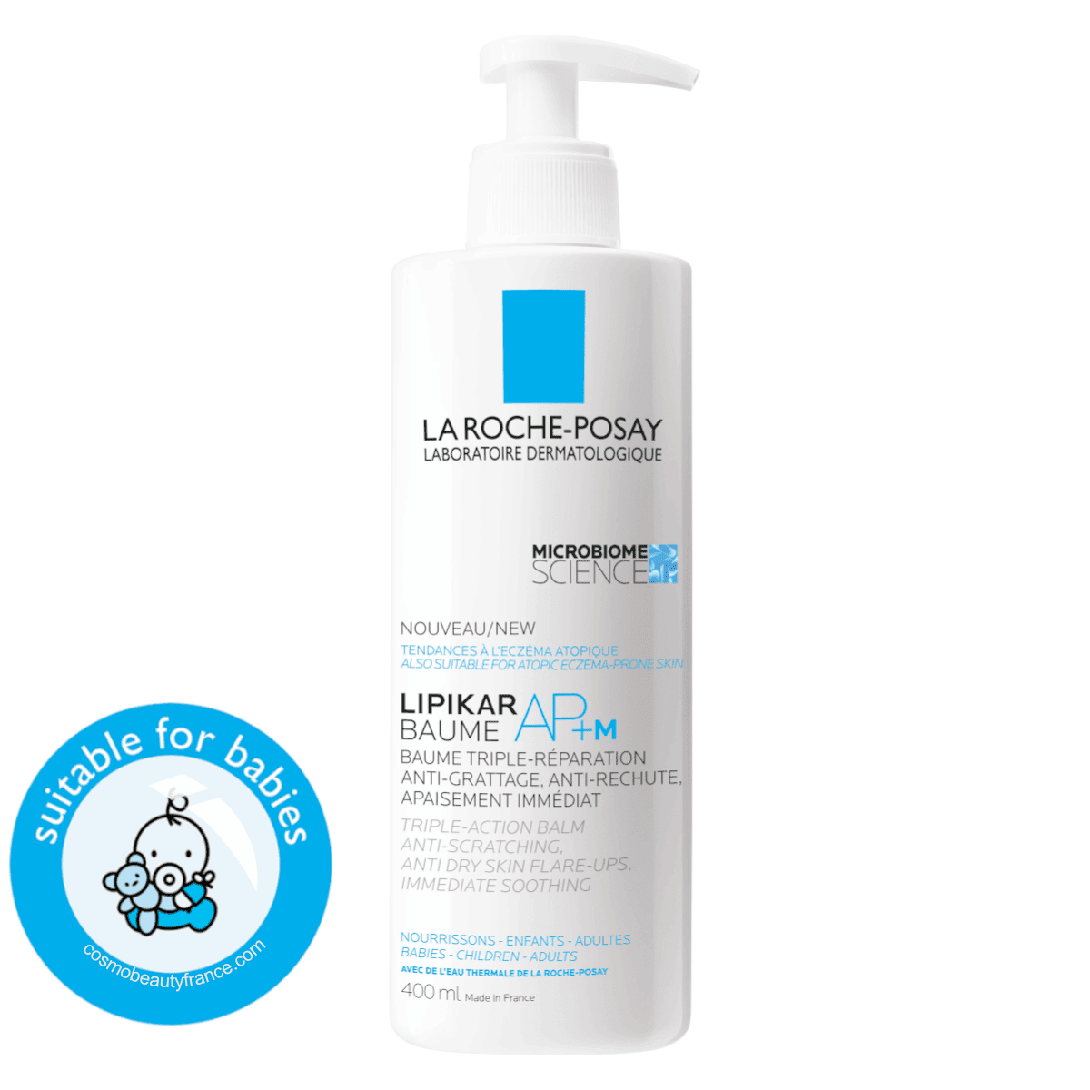LA ROCHE-POSAY Lipikar urea10% lait hydratant triple action 400ml – Image 3