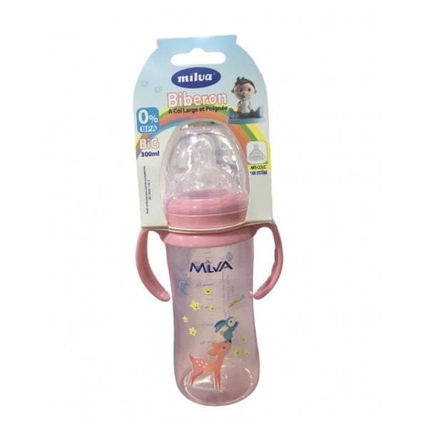 Milva Biberon Big 150 ML BLEU/ROSE – Image 2