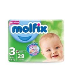 MOLFIX couche bebe T3 (4-9) kg B/28