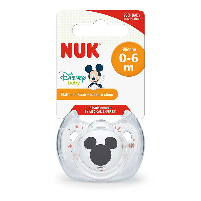 NUK suc mickey en boite transparent 0-6M