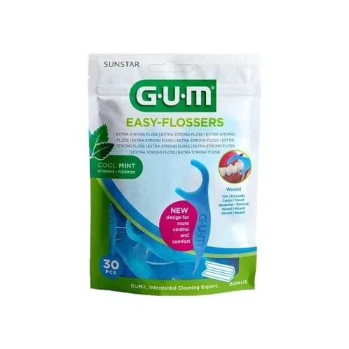 GUM easy-flossers porte fil dentaire B/30