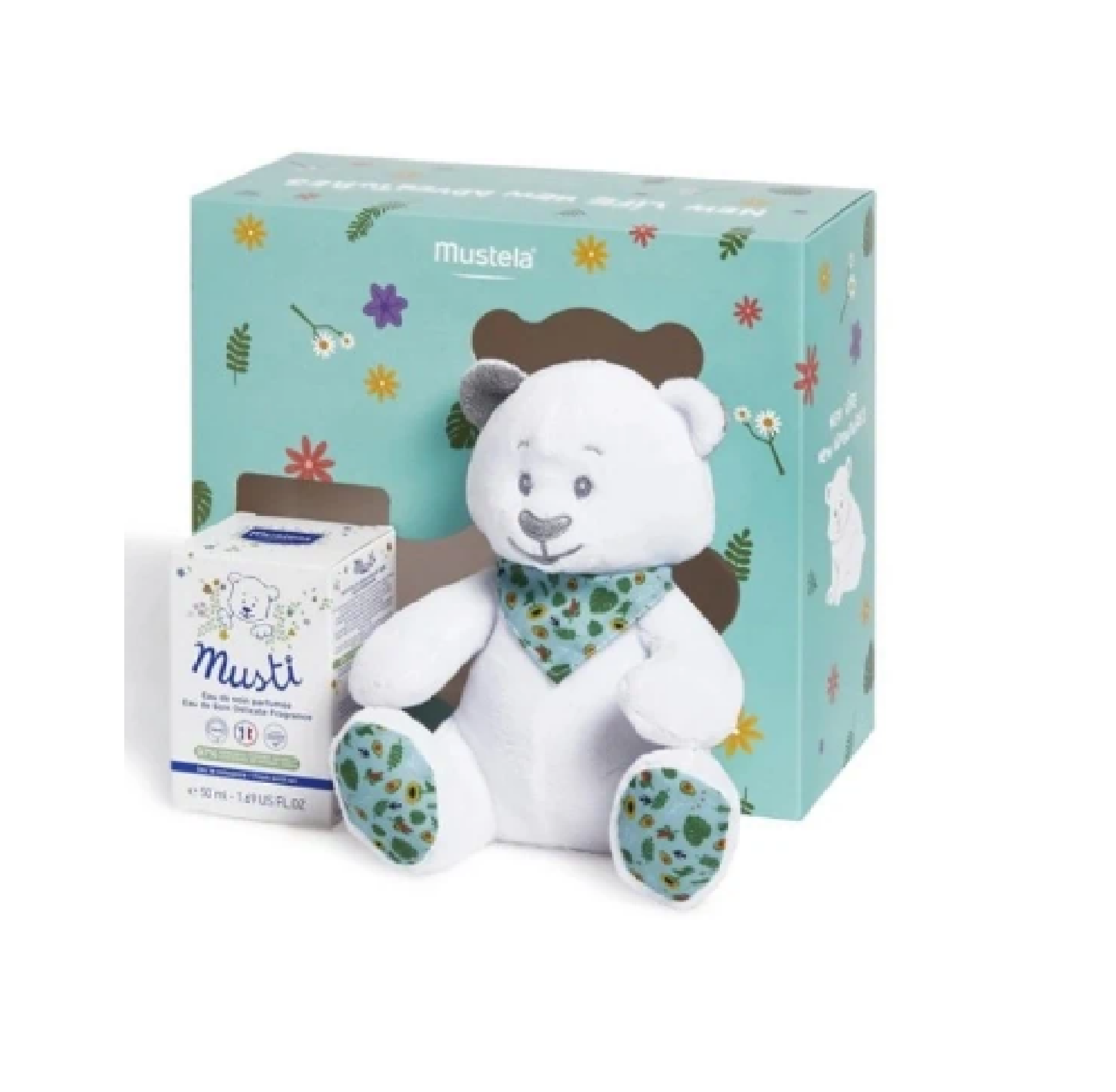 MUSTELA Coffret Musti unisexe Eau de Soin Parfumée 50ml avec Doudou offert