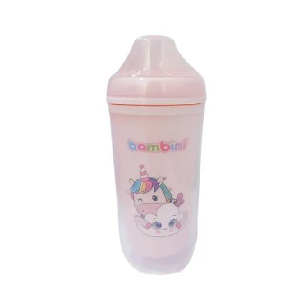 Bambini Tasse bec souple incassable rose 6M+