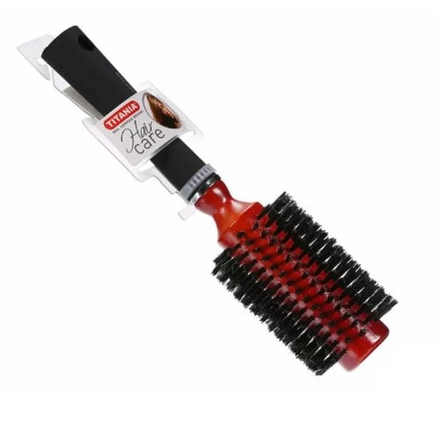 TITANIA brosse ronde D6.5cm tete bois manche caouatchouc 1783