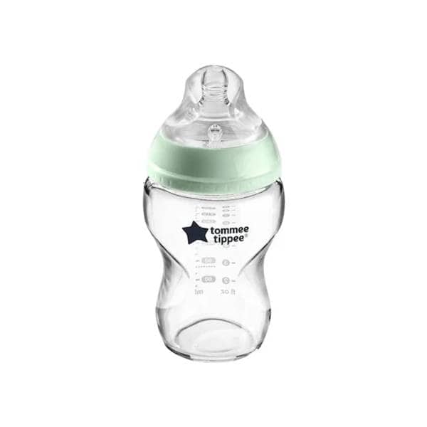 TOMMEE TIPPEE biberon en verre 0m+ 250ml vert