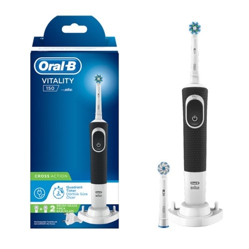 Oral-B Brosse à dent électrique Vitality 150 noir Cross action D100.424.1