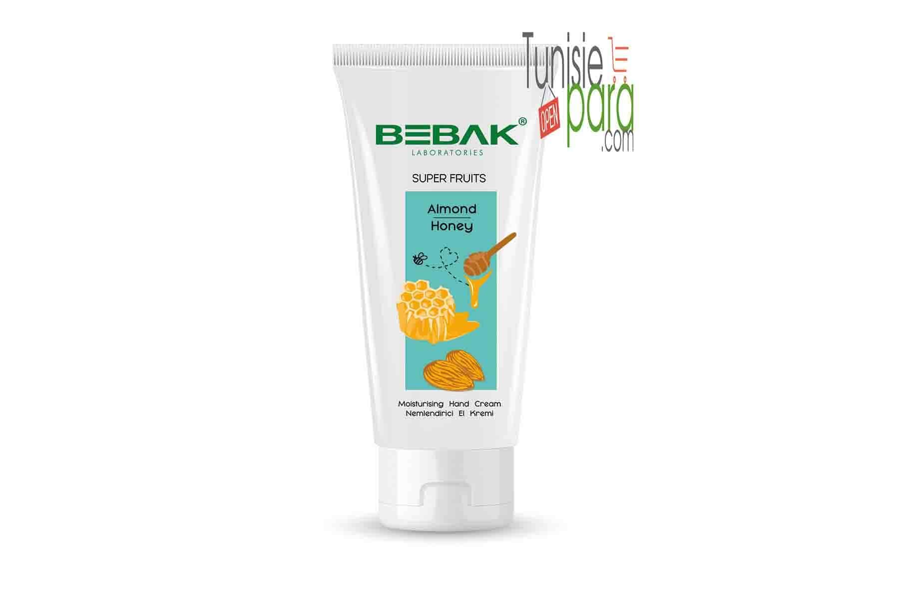 Bebak Crème pour les mains - Extrait de miel et d'amande 40 ml