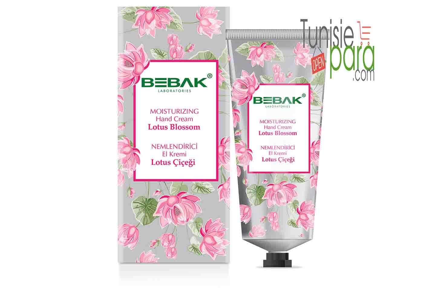 BEBAK Crème pour les mains à l'extrait de fleur de lotus 60 ML