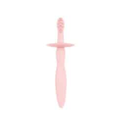 CANPOL brosse a dent en silicone avec anneau de dentition rose