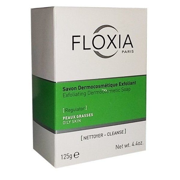 Floxia SAVON DERMOCOSMÉTIQUE EXFOLIANT PEAU GRASSE 125g