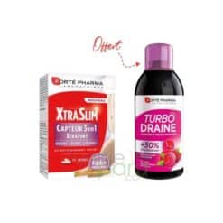 forte pharma xtraslim capteur 3 en 1 b/60 gelules + turbo draine 500ml
