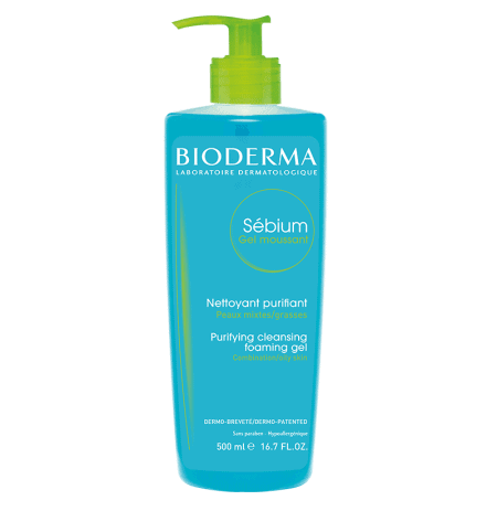 BIODERMA SEBIUM gel moussant nettoyant purifiant 500ml