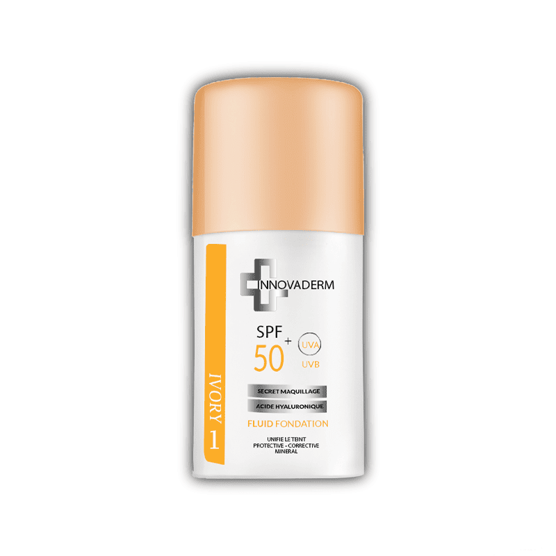 INNOVADERM Fond de Teint FLUID Minéral Ivory 01 SPF50+