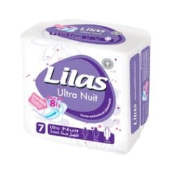Lilas Serviettes Ultra Nuit 3mm - Pack de 7