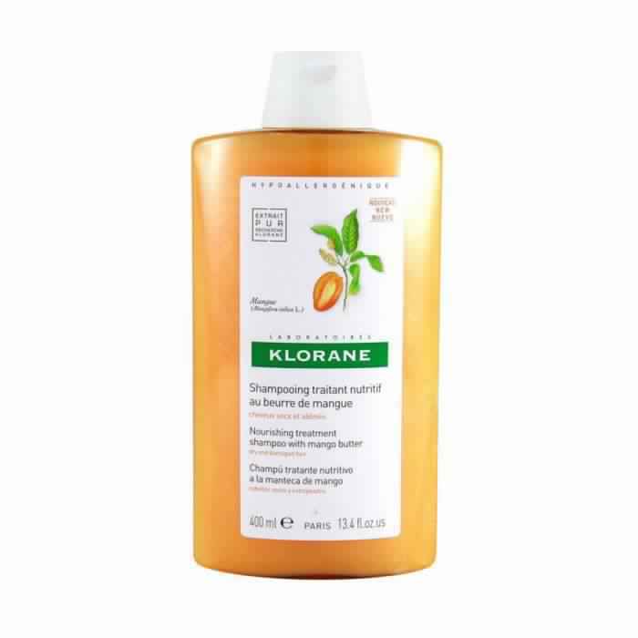 KLORANE Shampooing traitant Nutritif à la Mangue cheveux secs, 400 ml – Image 2