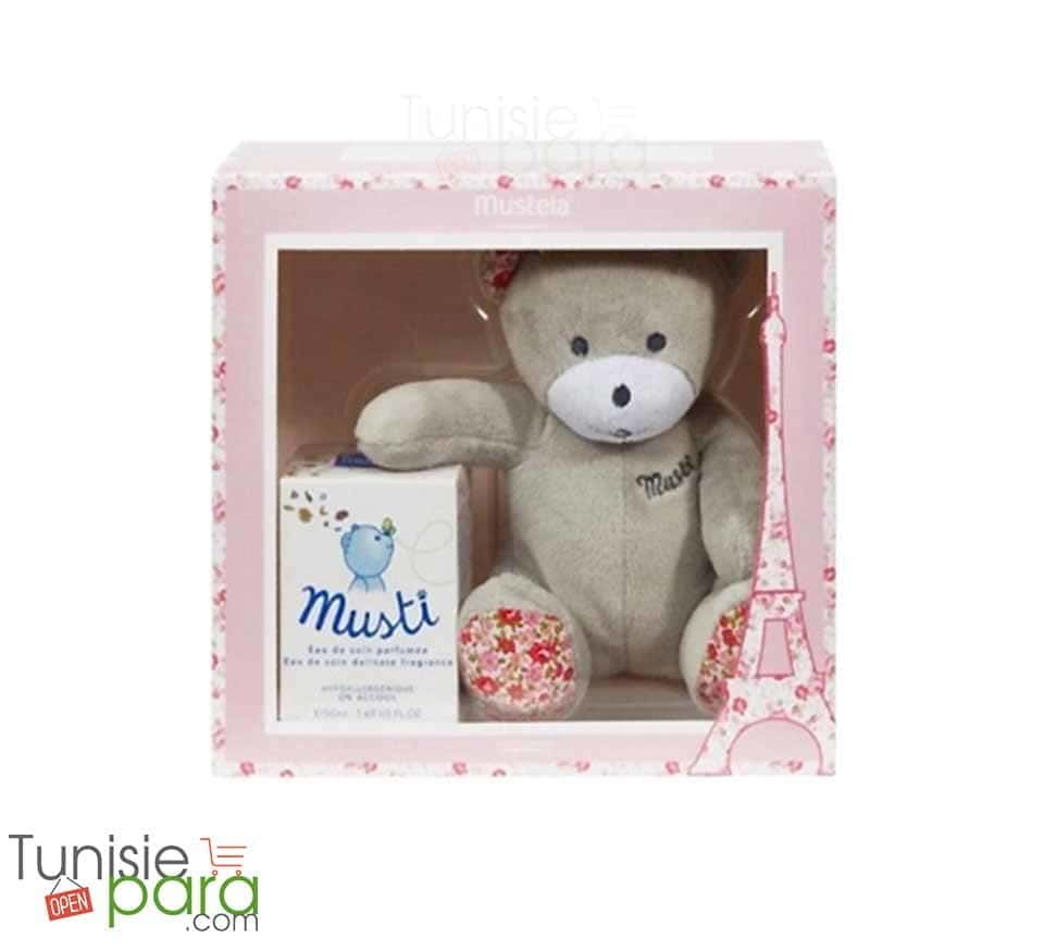 MUSTELA Coffret Musti Fille Eau de Soin Parfumeé 50ml avec Doudou offert