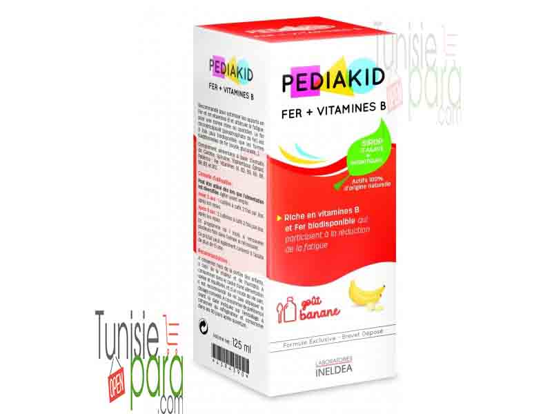 PEDIAKID FER + VITAMINES B sirop 125 ml – Image 2