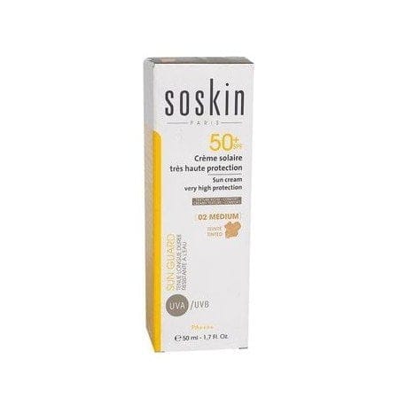 SOSKIN CREME SOLAIRE TEINTEE 02 MEDIUM SPF50+ 50 ml