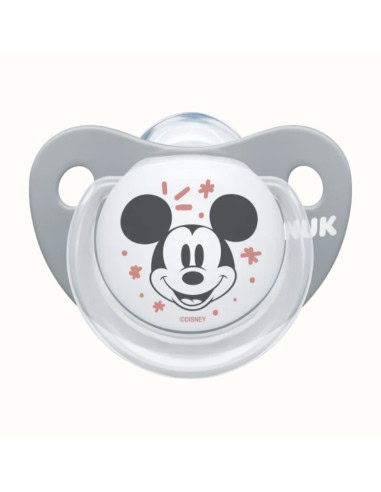 NUK suc mickey en boite boy-gris 6-18m