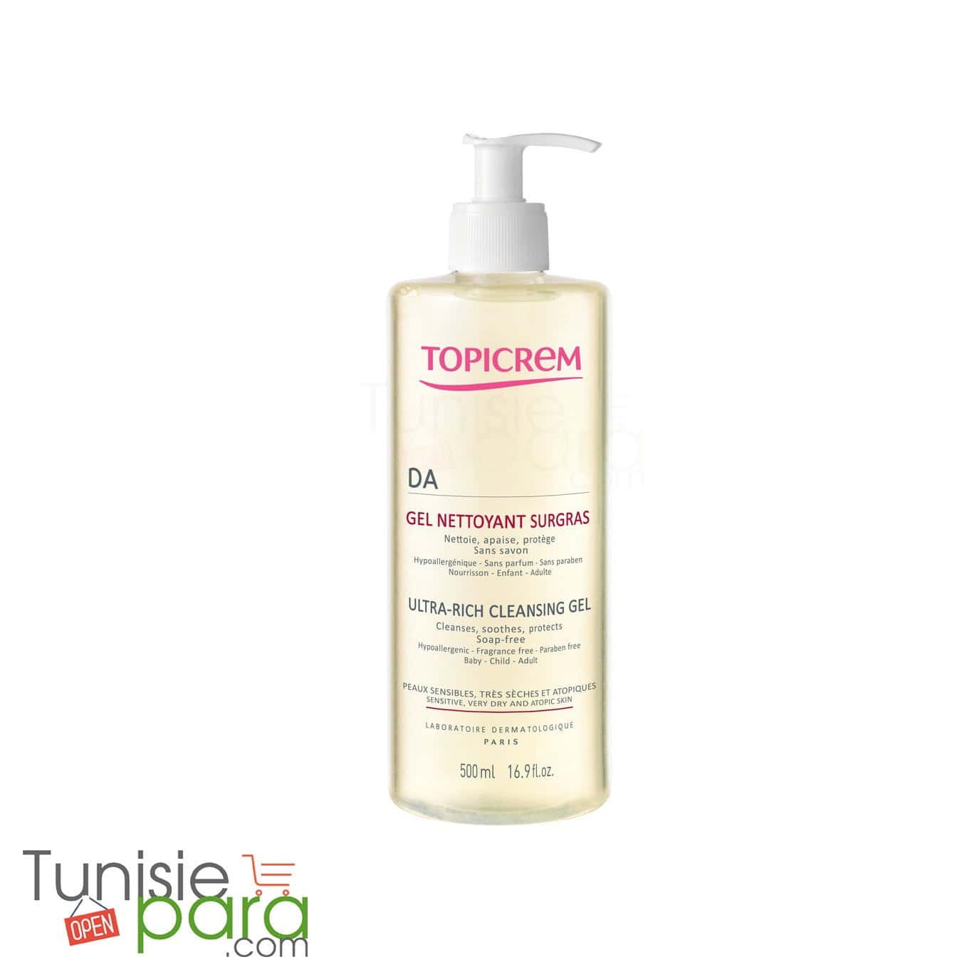 Topi Crem Gel Nettoyant Surgras 500 ml