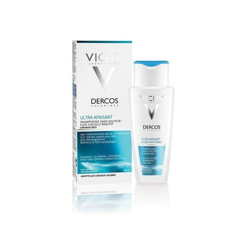 Vichy Dercos Shampooing Ultra Apaisant Cheveux secs 200ml – Image 2