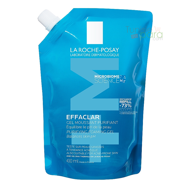 La Roche Posay effaclar M gel moussant purifiant recharge 400ml