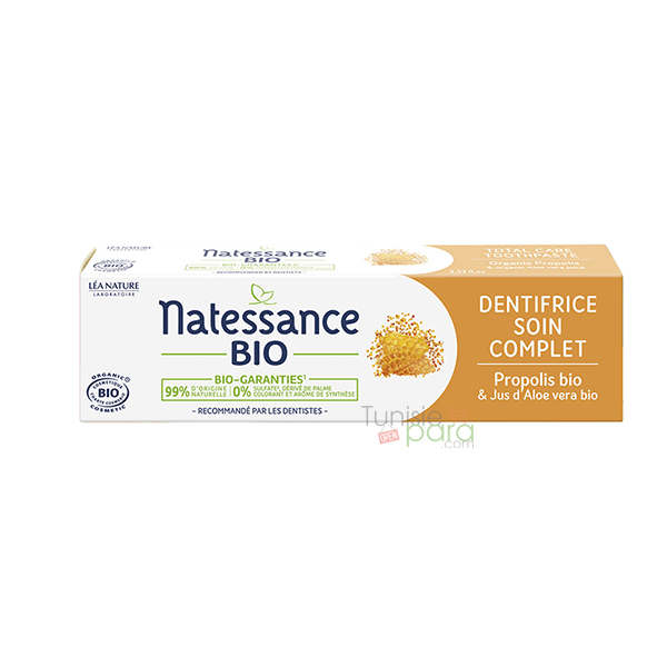 Natessance Dentifrice Soin Complet Propolis Bio 75 ml