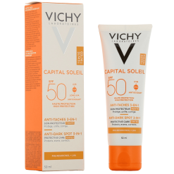 VICHY LOT 2 Capital soleil Soin anti-taches teinté 3-en-1 SPF50+