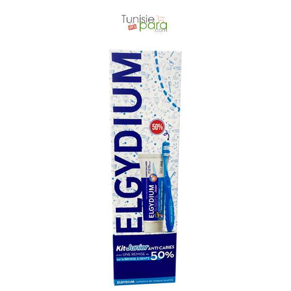 Elgydium Dentifrice Junior Arome Bubble + Brosse A Dents Junior(-50%)