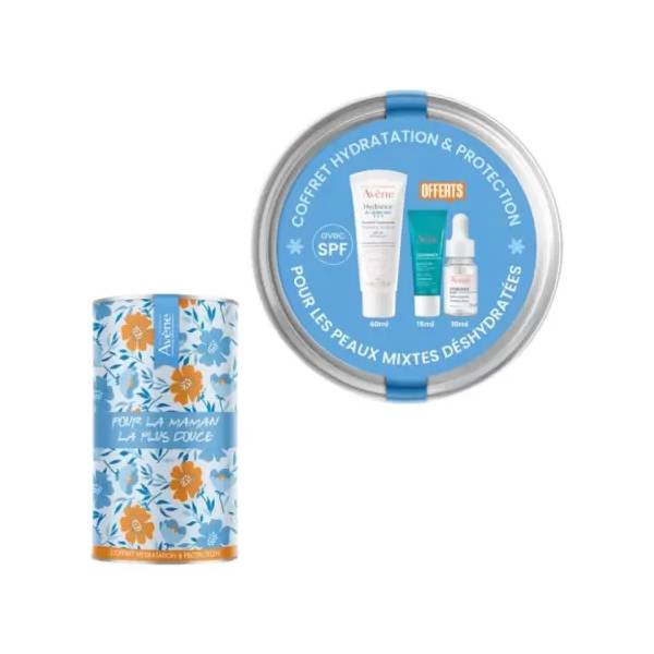 Avene BOX hydrance UV-légère 40ML + serum boost 10ml OFFERT + gel nettoyant cleanance 15ml OFFERT Ref HYD144