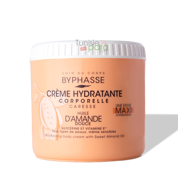 BYPHASSE CREME HYDRA CORPS À LHUILE AMANDE 500ML