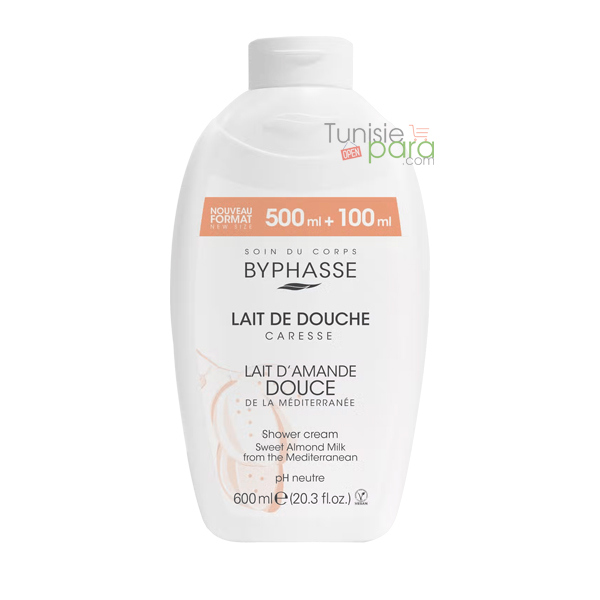 Byphasse Lait De Douche Caresse D'amande Douce 600ml