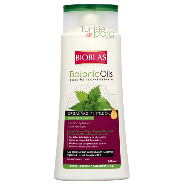 Bioblas Botanic Oils Shampooing à l’Extrait d’Ortie 360ml