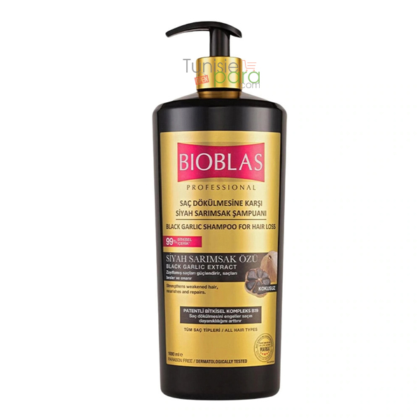 Bioblas Shampoing Anti Chute à l’Ail Noir 1000ml