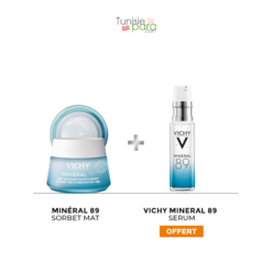 Vichy Minéral 89 Sorbet Mat Hydratation 72h 50ml + Minéral 89 Booster Sérum 10ml Offert