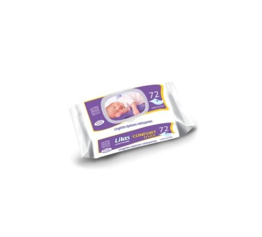 lilas lingettes bébé /72