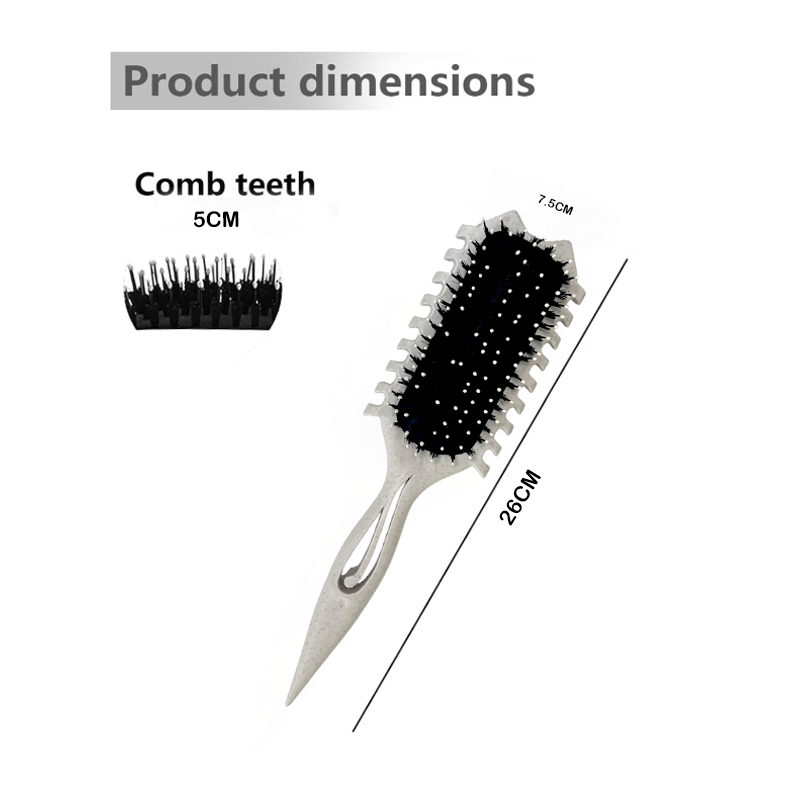 AZAL Brosse de bouclage rectangulaire CB8-1