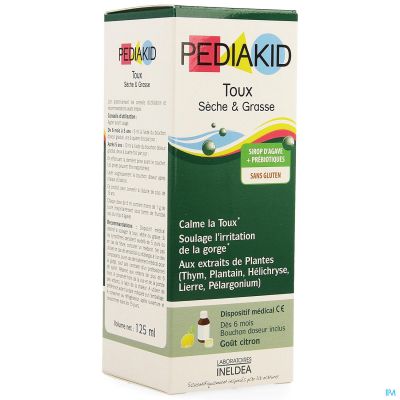 PEDIAKID TOUX SECHE ET GRASSE 125 ML