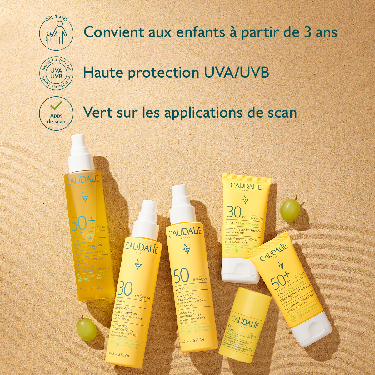 Caudalie Vinosun - Spray Invisible Haute Protection SPF50 – Image 3