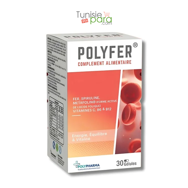 POLYPHARMA - POLYFER 30 CAPSULES