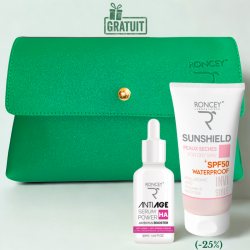 RONCEY TROUSSE HA SERUM HYDRASKIN ANTI AGE 30ML+ECRAN SUNSHIELD SPF50+ INVISBLE 50ML (-25%)